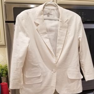 New York & Company white jacket size 16